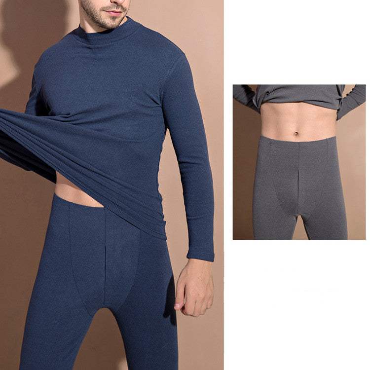 Half High Collar Long Sleeve Thermal Underwear For Couples