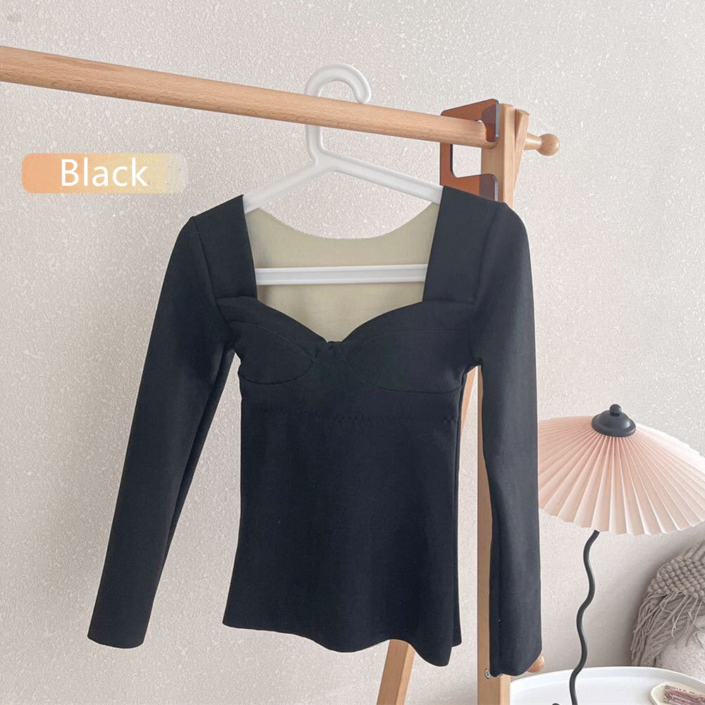 Seamless Thermal Underwear With Chest Pad