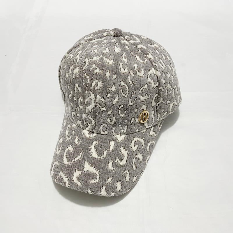 Leopard Print Plush Fall/Winter Cap