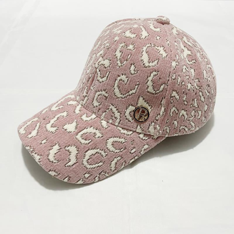 Leopard Print Plush Fall/Winter Cap