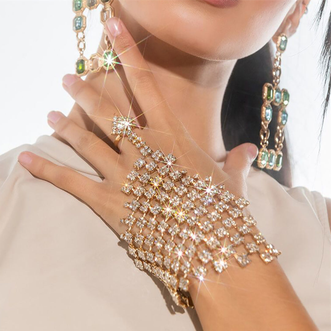 Ziibras™ Fashion Luxury Rhinestone Bracelet WIth Ring