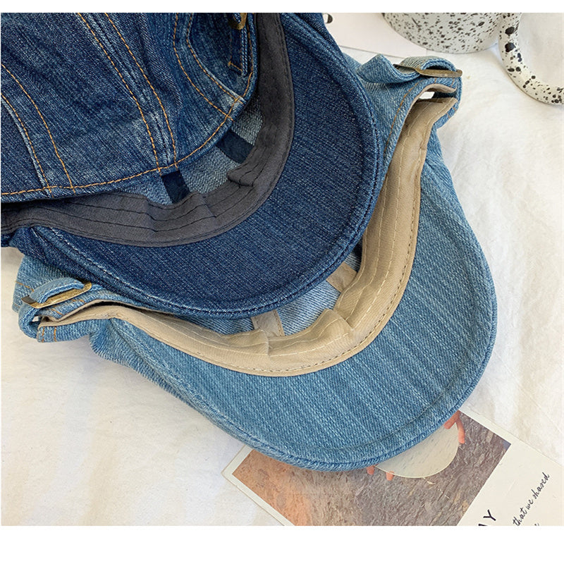 Retro Denim Forward Berets
