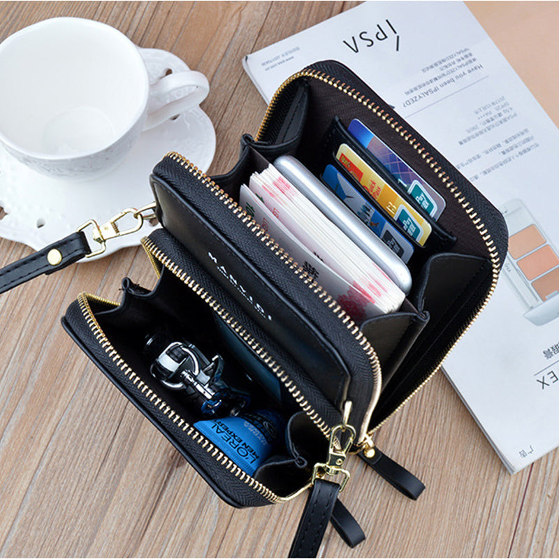 Fashion Soft Leather Zipper Wallet
