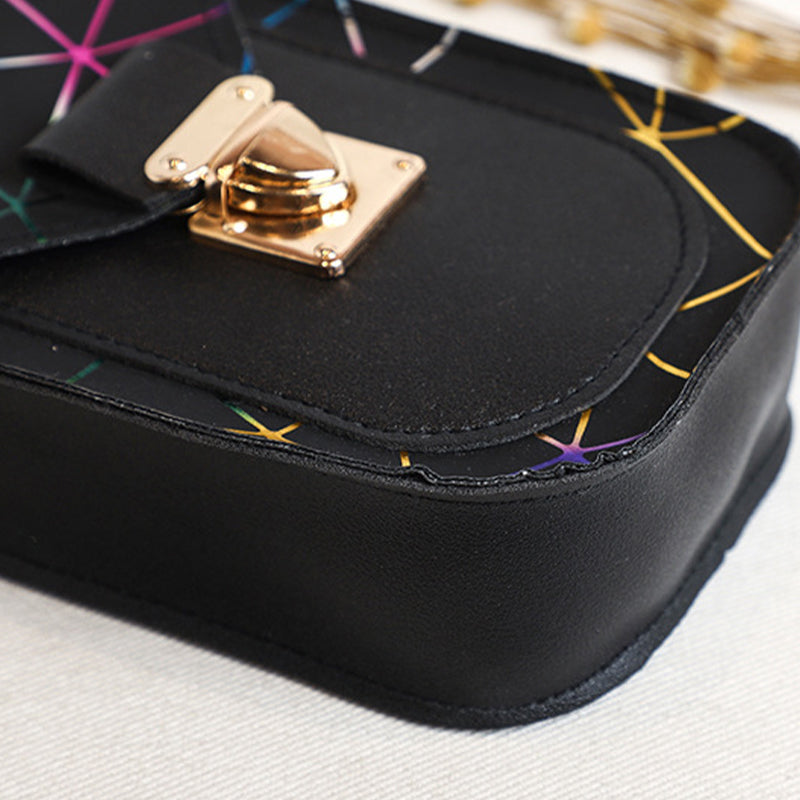 Fashion Chain Rhombus Printed Shoulder Mini Bag