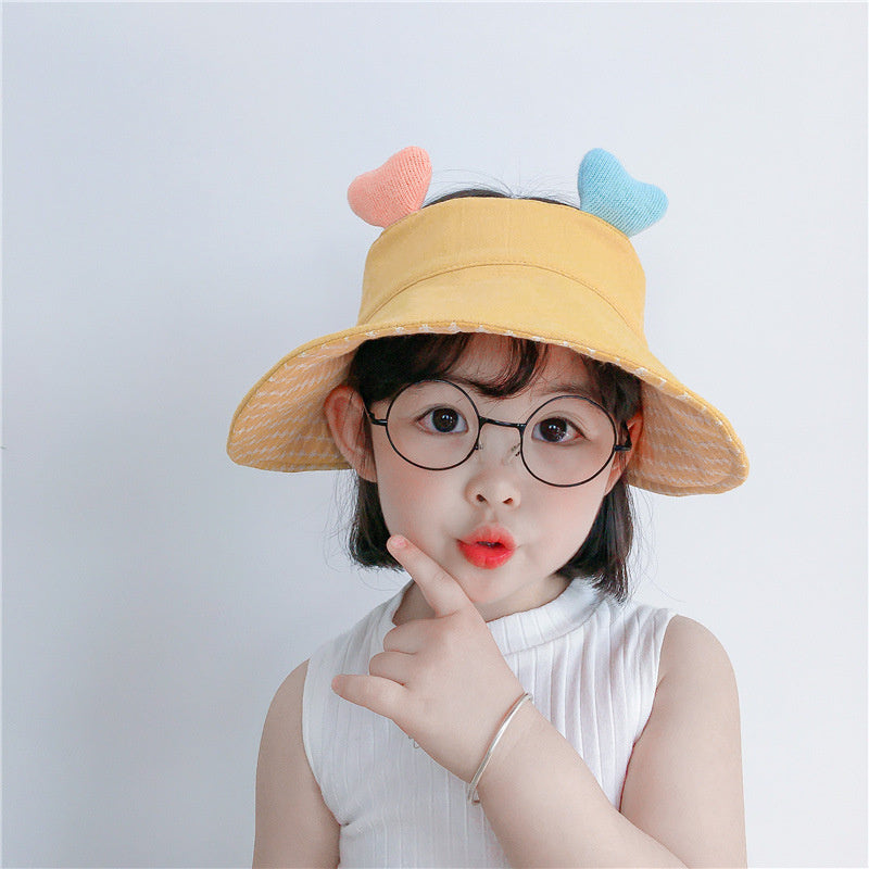 Baby Hearts cute cartoon Fisherman hat