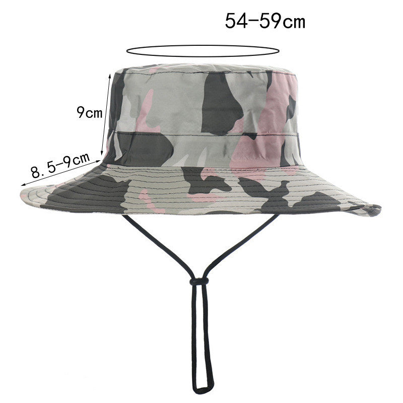 Outdoor waterproof hiking sunscreen hat