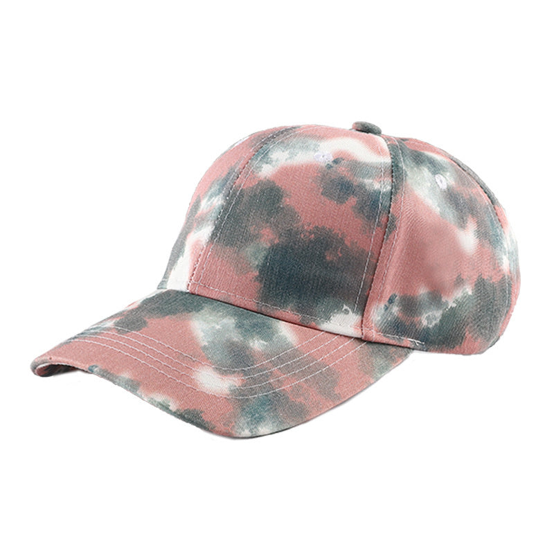 Tie-dyed street-coloured shade hats