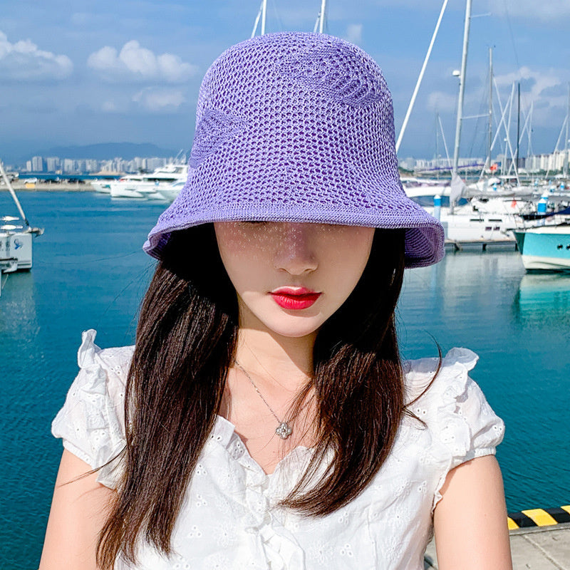 Hand-woven Collapsible Beach Sunshade Bucket Hat