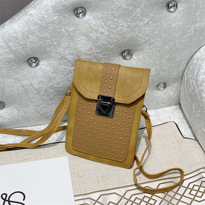 Fashion Two-Tone Polka Dot Shoulder Bag