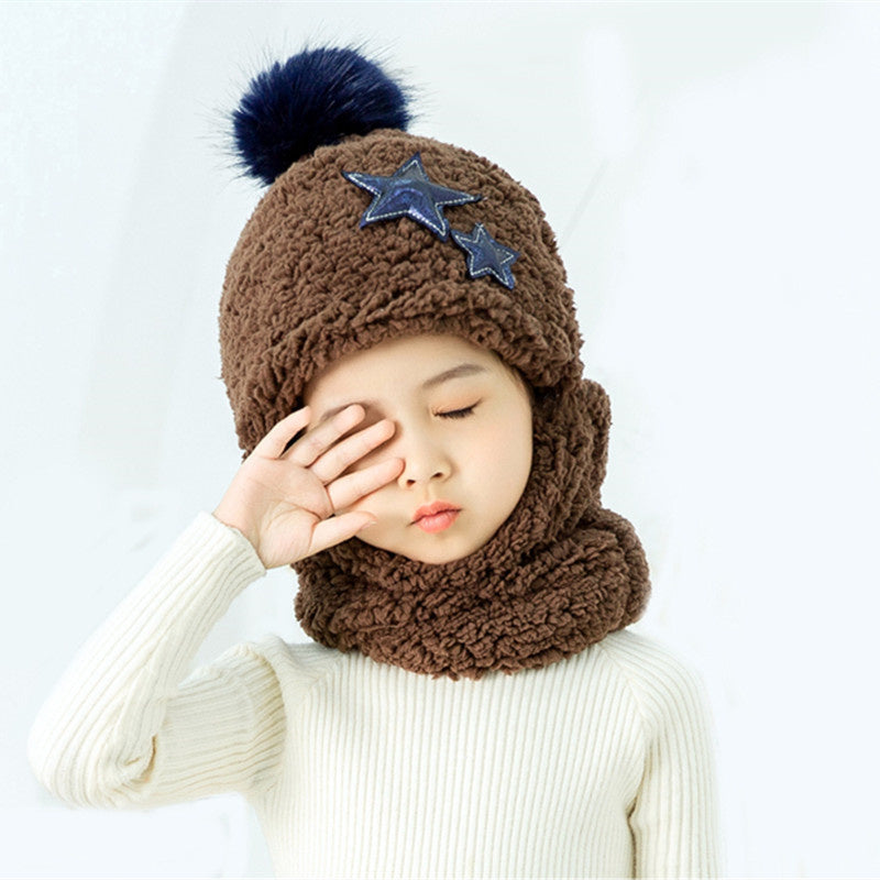 Warm Boys And Girls Ear Protector Face Cap Neck