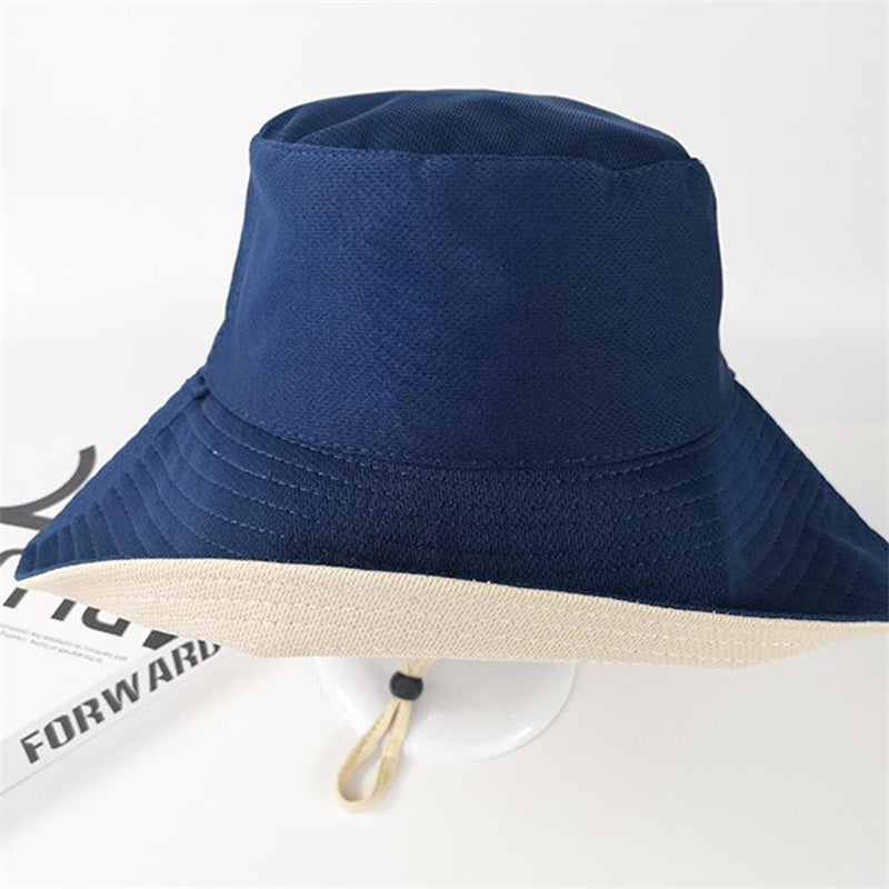 Stylish double sided fisherman hat with large eaves for sun shading