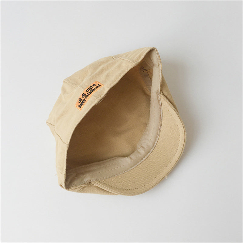 Thin simple corduroy children's beret