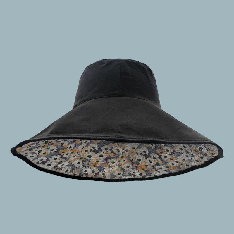 Small Floral Two-sided Sunscreen Fisherman's Hat