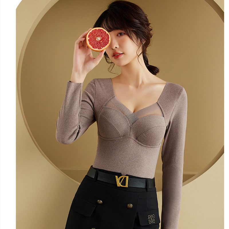 Non-marking Thermal Underwear Women's Heating Base Tops