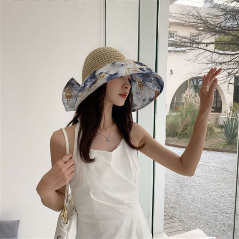 Design Stitching Folding Sunscreen Outdoor Leisure Beach Hat