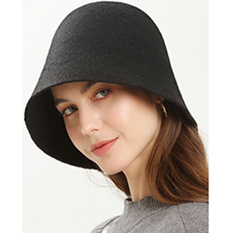 Fashion Autumn And Winter Retro Wool Warm Bucket Hat