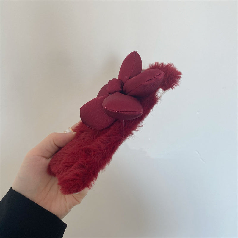 Cute Flower Plush Phone Case For iphone