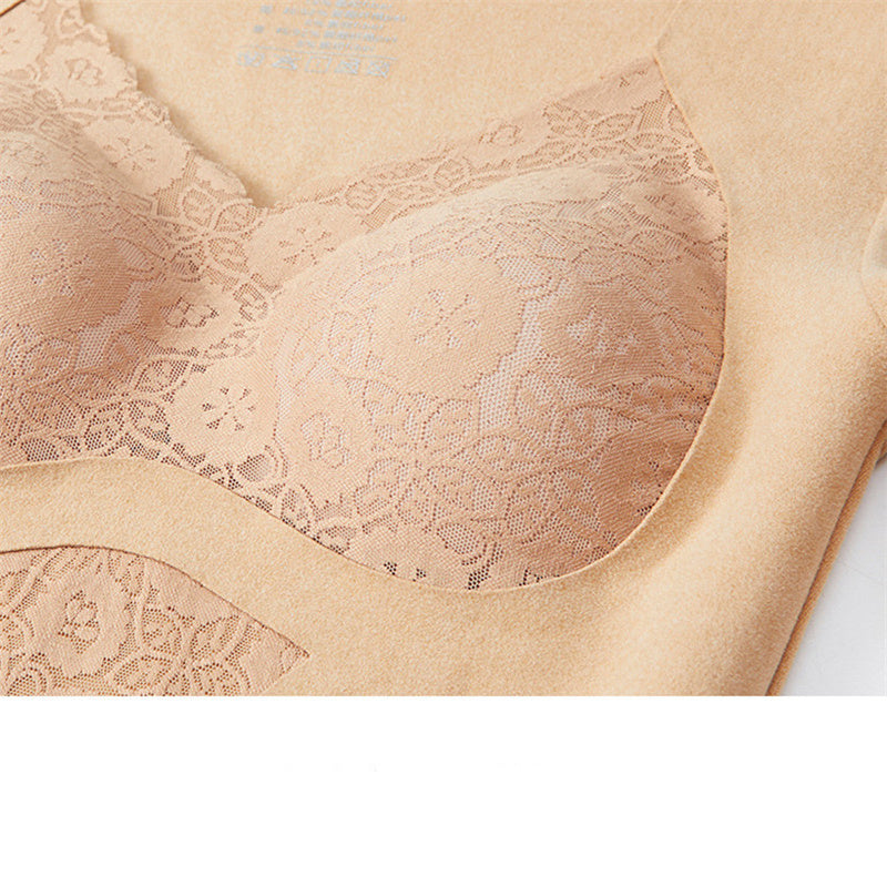 Winter Thermal Underwear Tops Women Removable Chest Pad Intimates