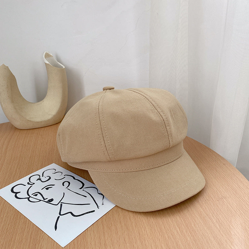 Retro English Duck Tongue octagonal Beret