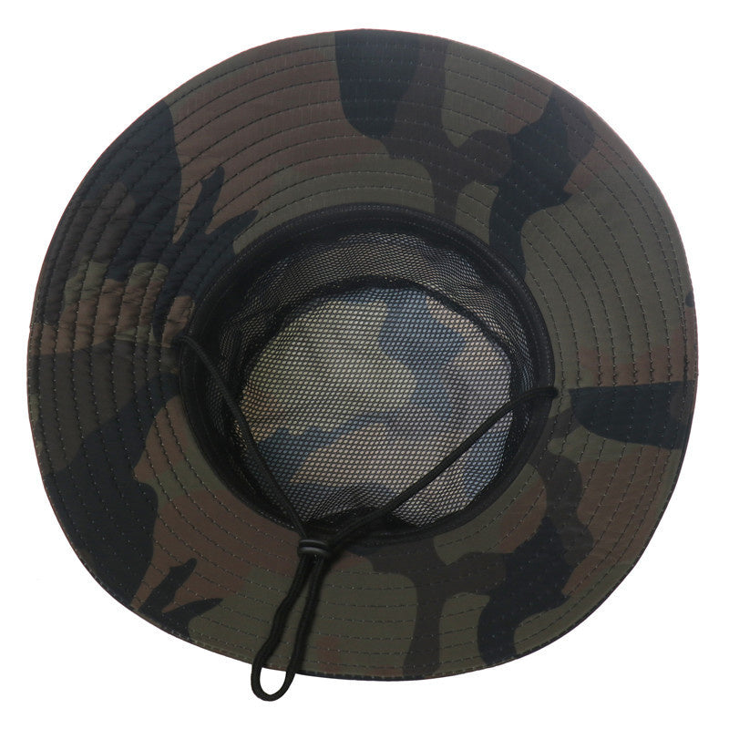 Outdoor waterproof hiking sunscreen hat