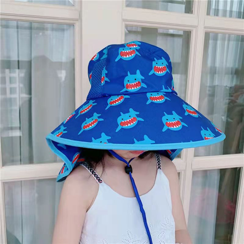 Summer sunshade neck beach hat