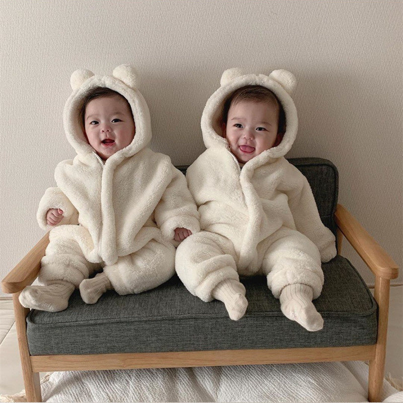 Baby Cute Soft Cotton Bear Onesie Go Out Wear