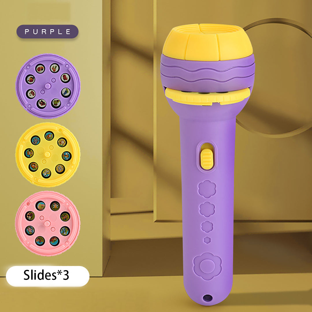 Children Early Education Flashlight Various Cartoon Patterns Projector