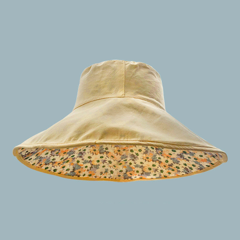 Small Floral Two-sided Sunscreen Fisherman's Hat