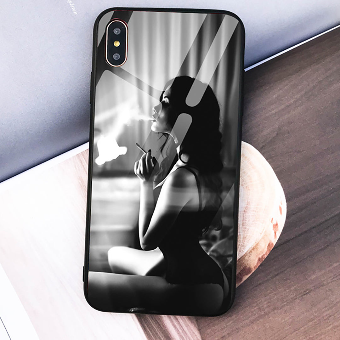 Ziibras™ Glossy Tempered Glass Phone Case for iPhone 12 &11