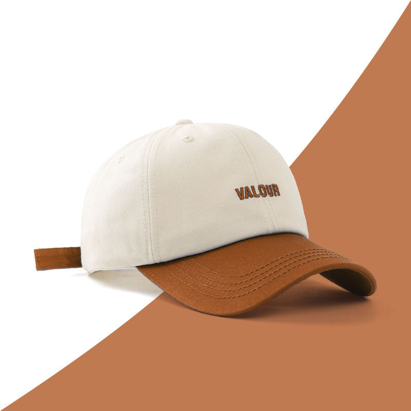 VAL Soft Crown Color Embroidery Sun Shade Cap