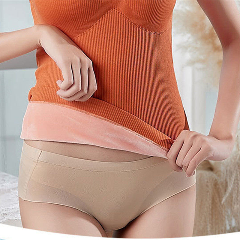 Thermal Underwear Vest With Chest Pad Plus Velvet Thickening in Winter