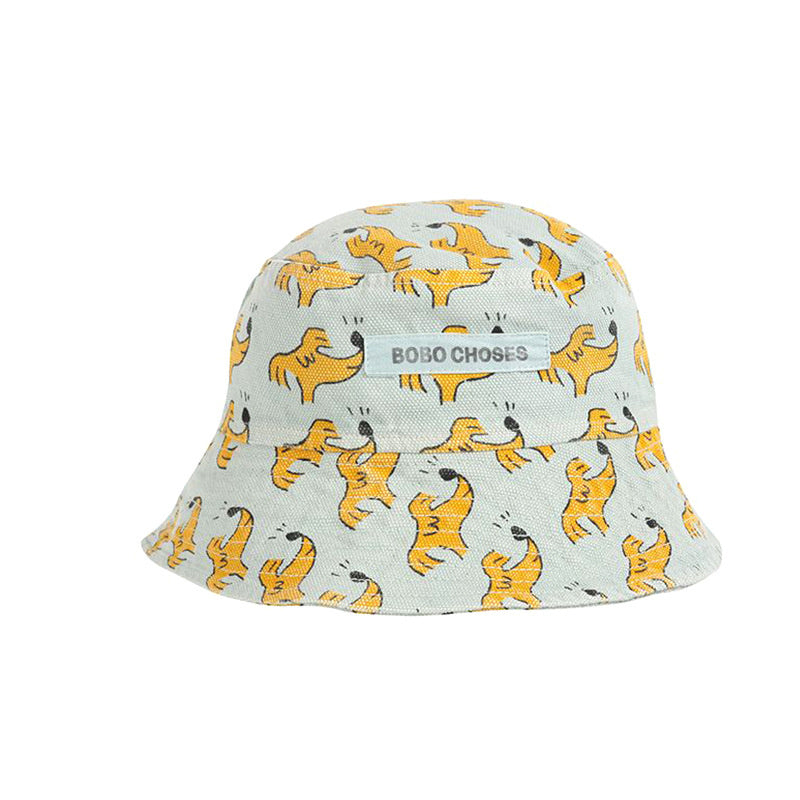 Children's Cartoon Print Outdoor Sunscreen Fisherman Hat