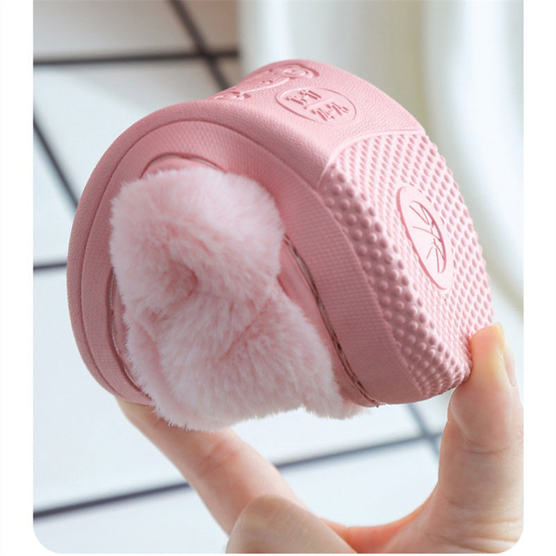 Children's Cartoon Indoor Cotton-Padded Shoes