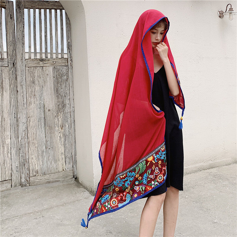 Ethnic Style Scarf For Travel