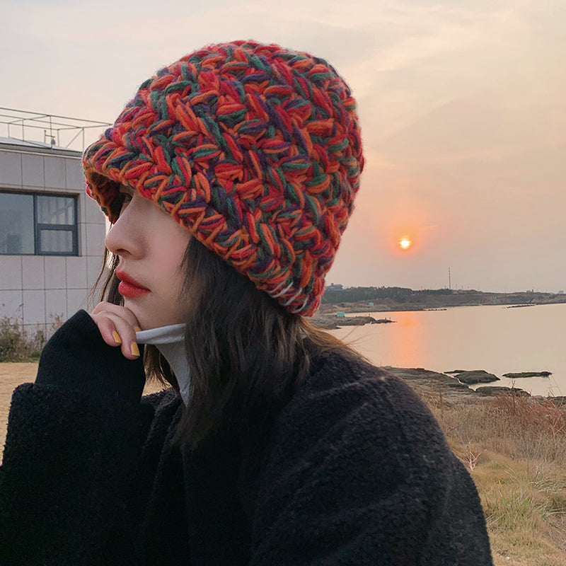 Colorblock Knitted Hat