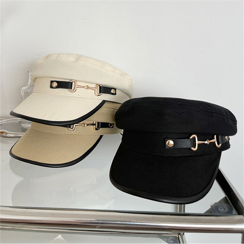 Spring And Autumn Thin Retro Show Face Small Flat Top Beret