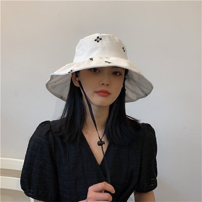 Fashion Summer Embroidered Sun Visor Hat