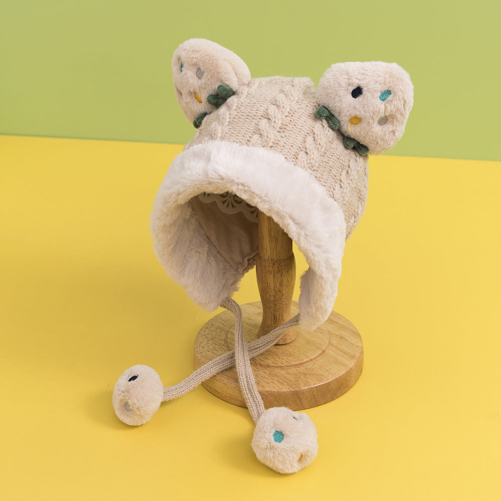 Two-piece Strawberry Ear Scarf