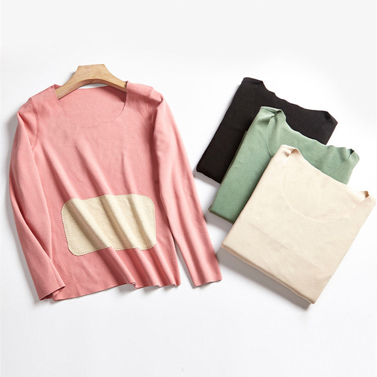 Double Layer Long Sleeve Thermal Underwear For Women