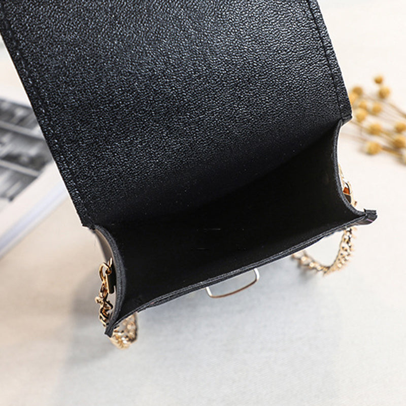 Fashion Chain Rhombus Printed Shoulder Mini Bag