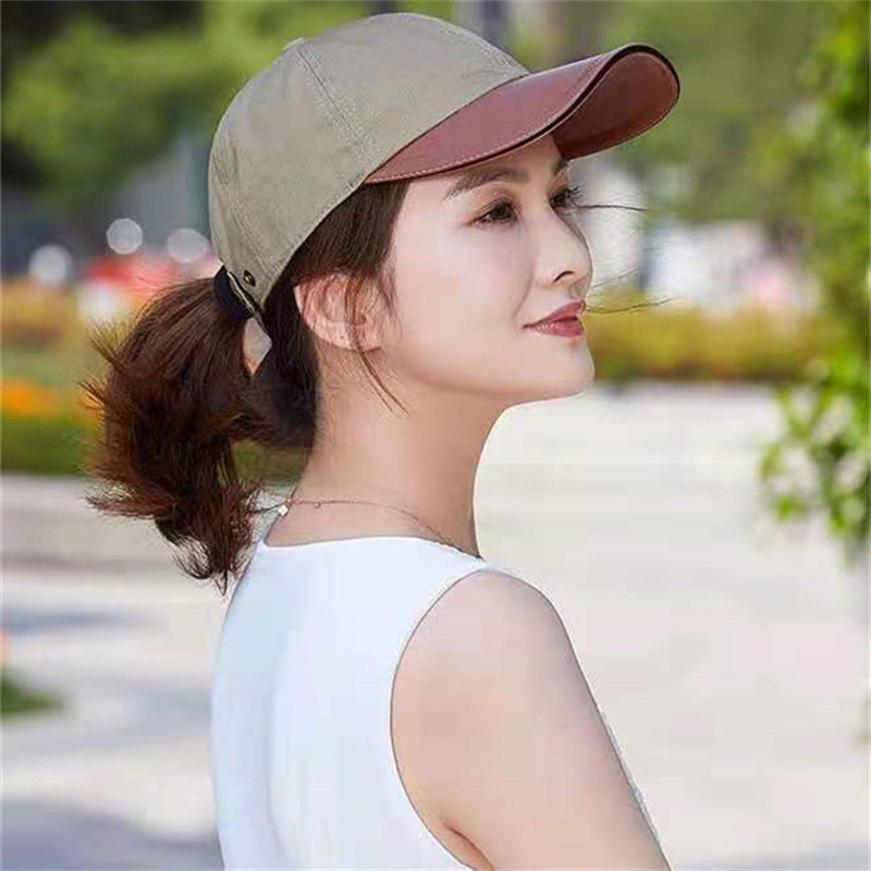 American Spliced Casual Couple Sun Shade Baseball Cap