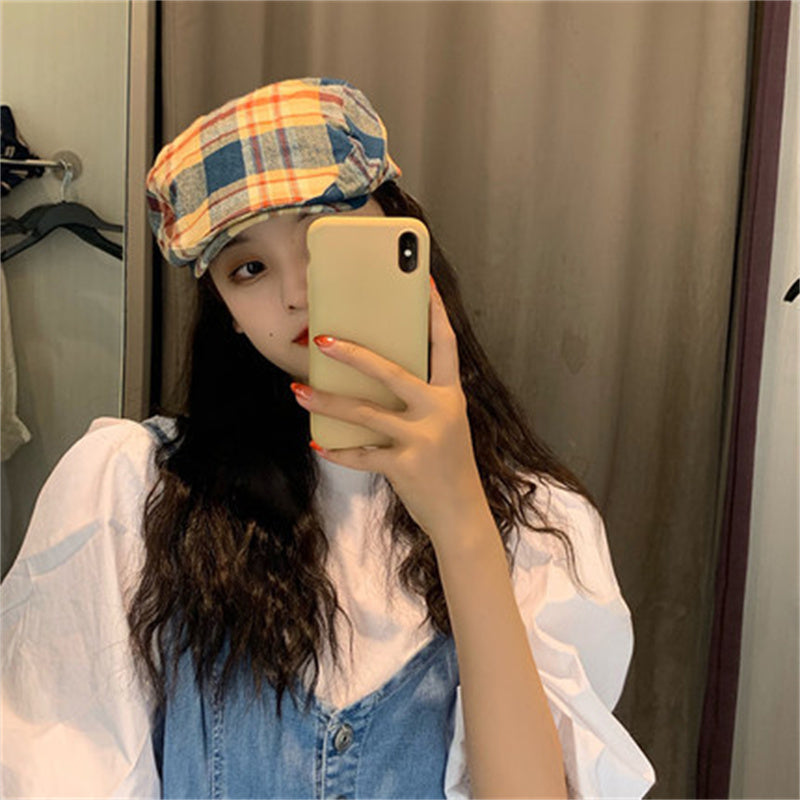 Versatile Vintage Plaid Beret