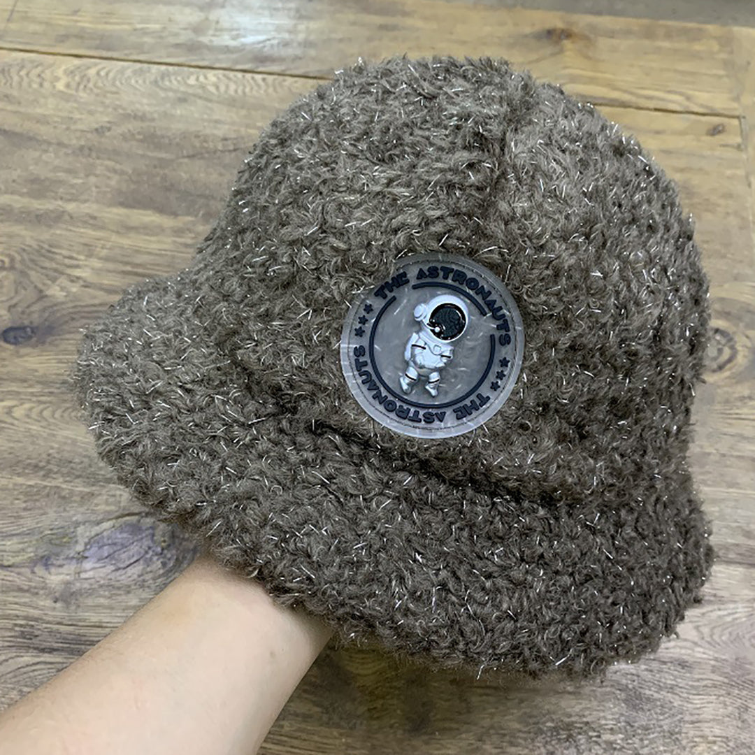 Solid Color Wool Bucket Hat For Winter