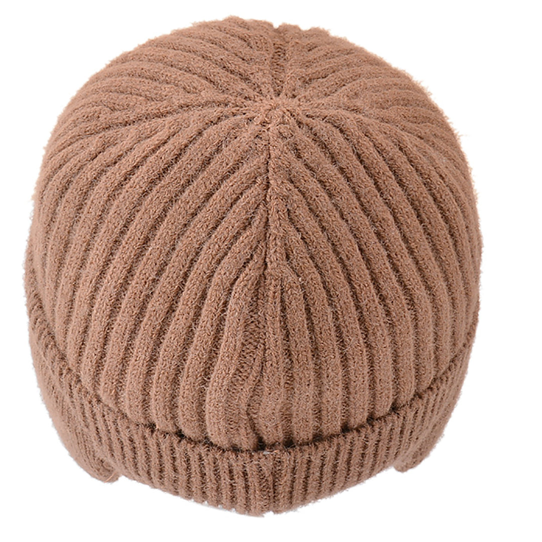 Fashion Male Solid Color Knit Warm Hat