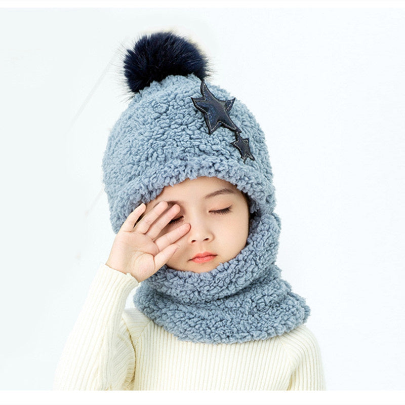 Warm Boys And Girls Ear Protector Face Cap Neck
