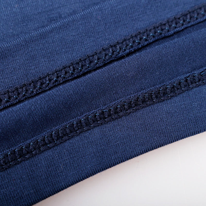 Turtleneck Men Thermal Top Solid Color Long Sleeve Bottoming Shirt