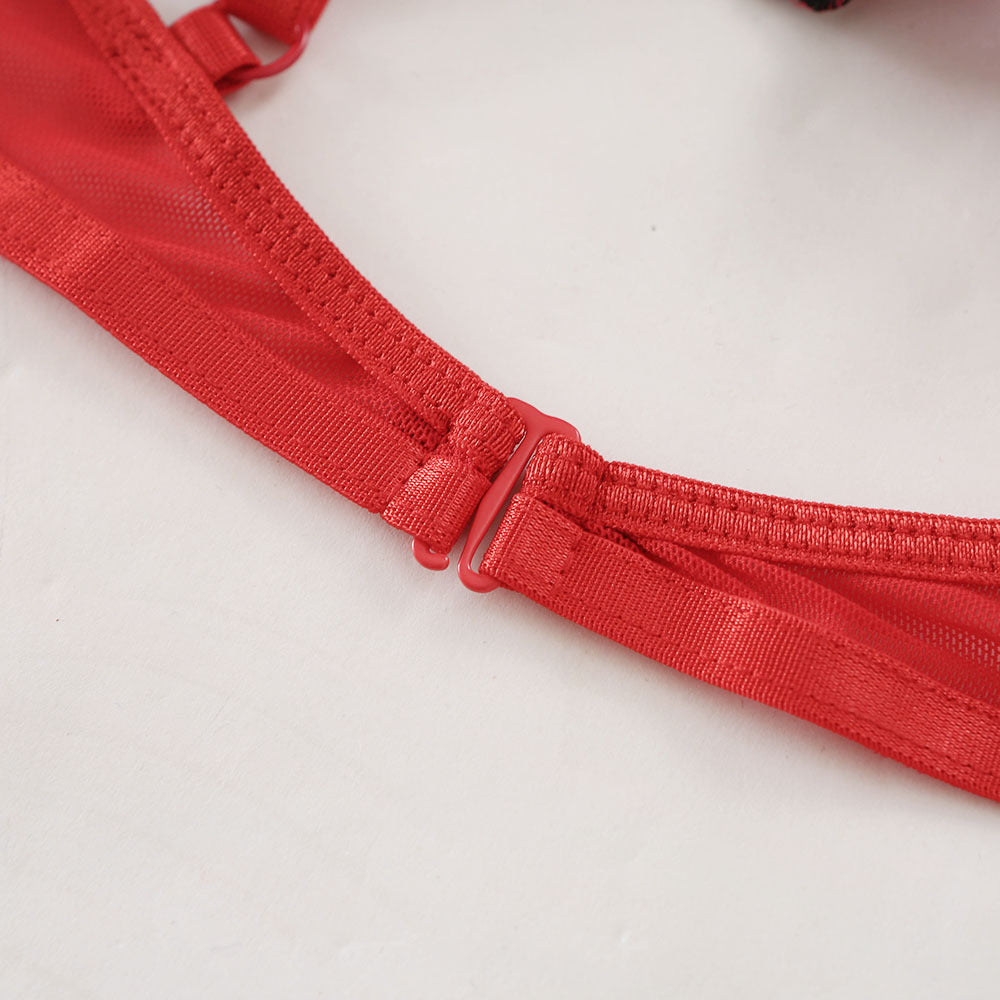 Embroidered Sexy Teenage Lingerie Set