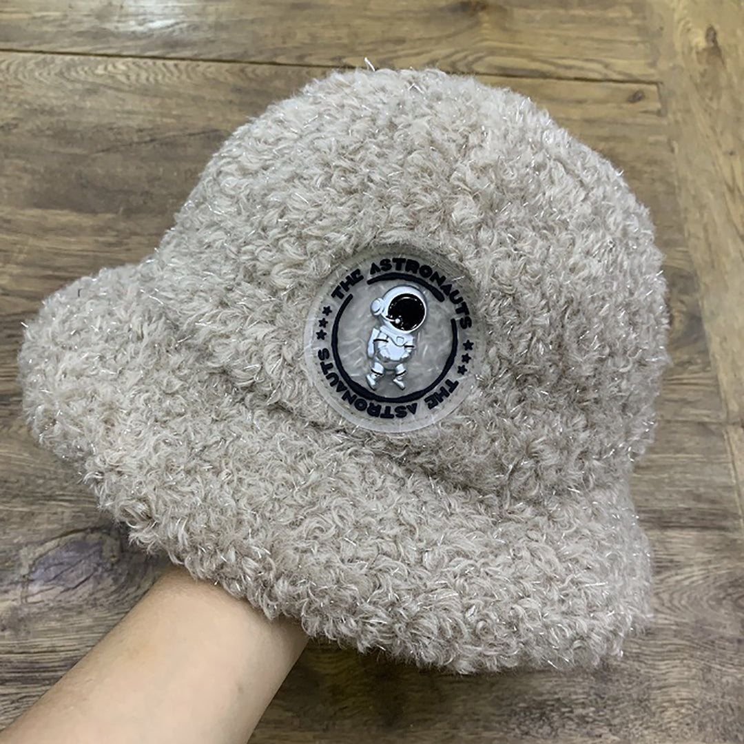 Solid Color Wool Bucket Hat For Winter