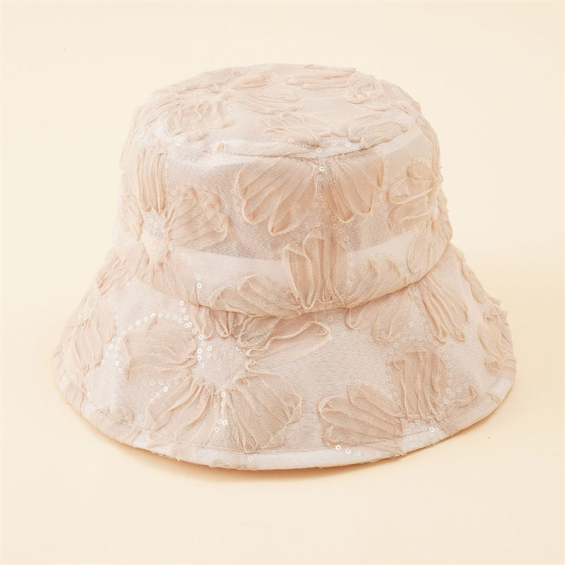 Lace Flower Breathable Mesh Sunscreen Hat