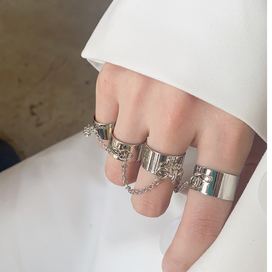 Ziibras™ Fashion Punk Combination Ring